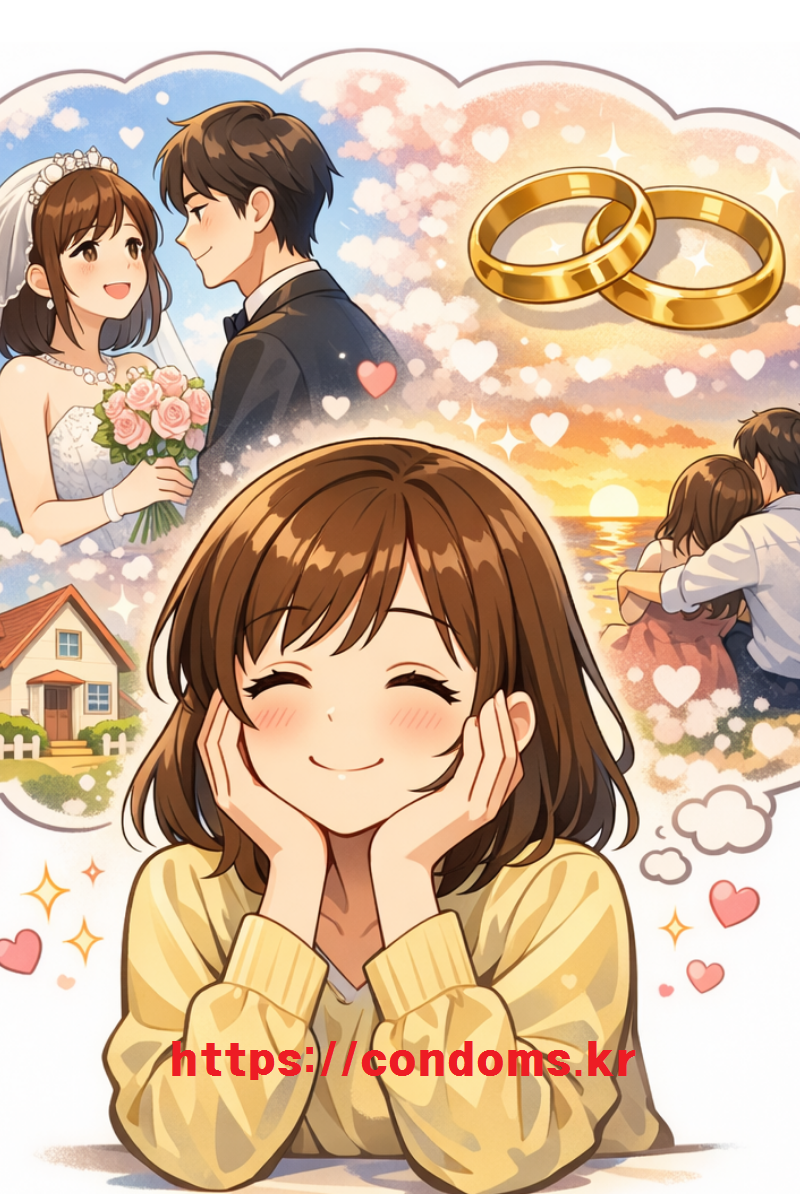 30대 여성의 행복한 상상